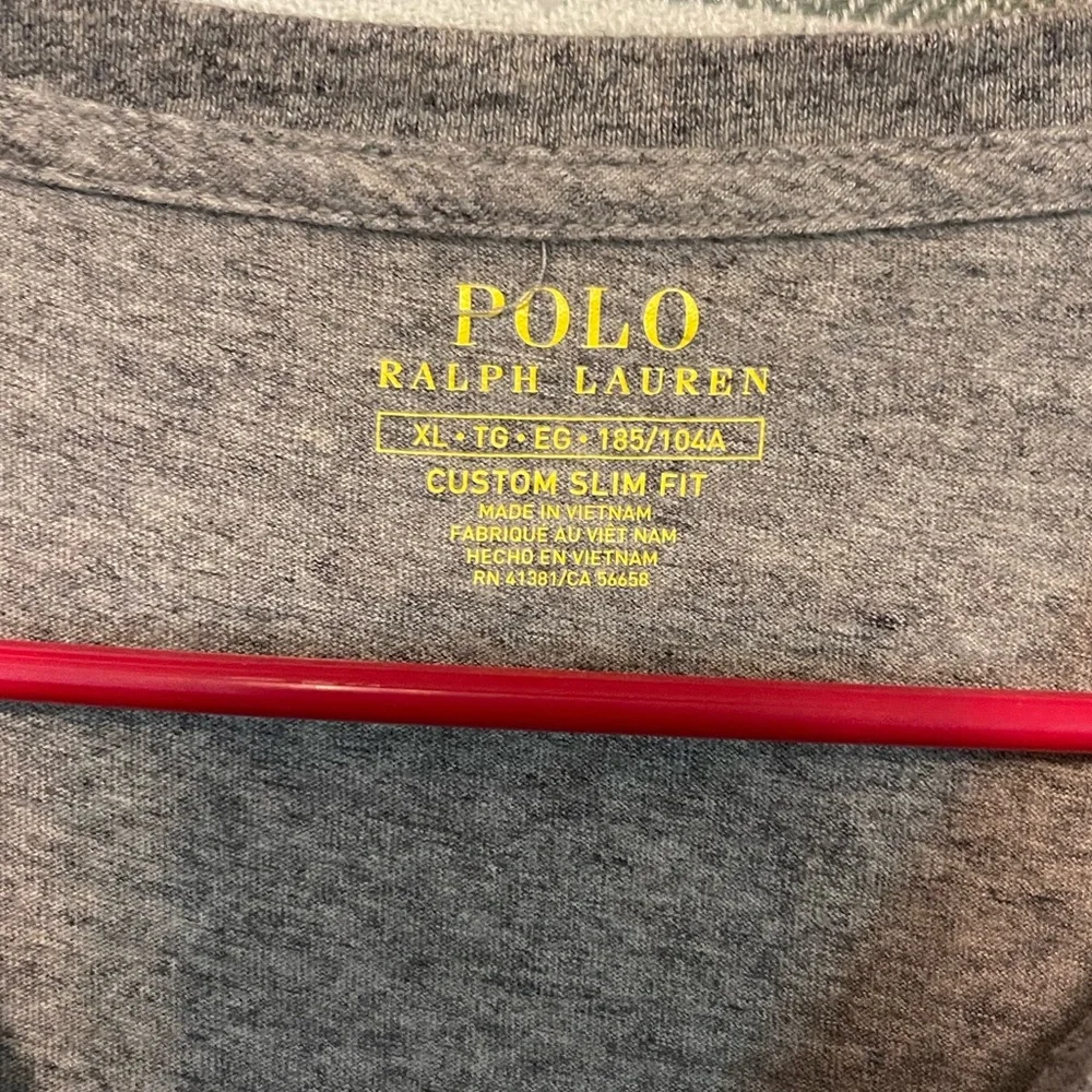 Polo by Ralph Lauren Marled Gray Short Sleeve T-Shirt Size‎ XL